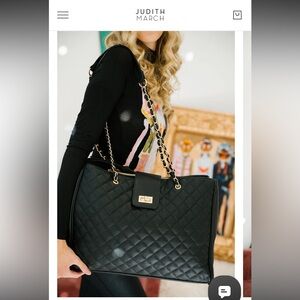 Judith March SLOPE NOIR TOTE BAG